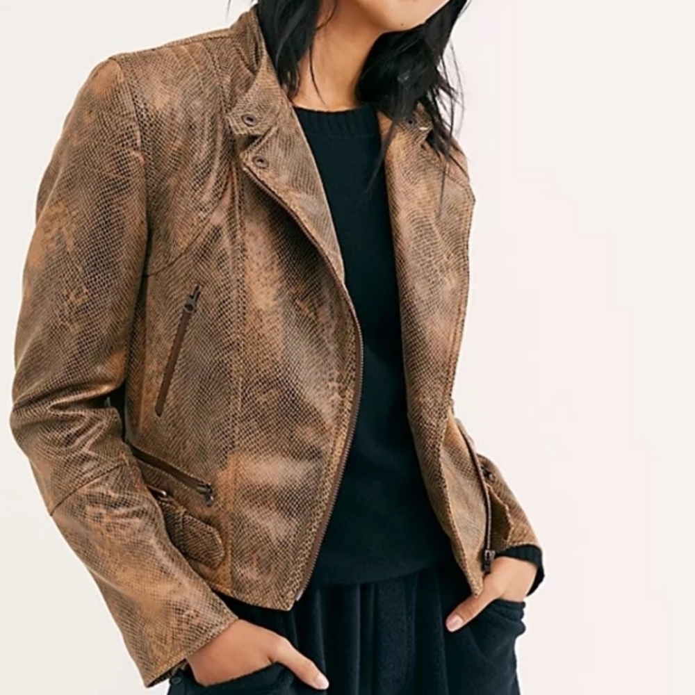 We The Free Fenix Vegan Faux Leather Moto Jacket